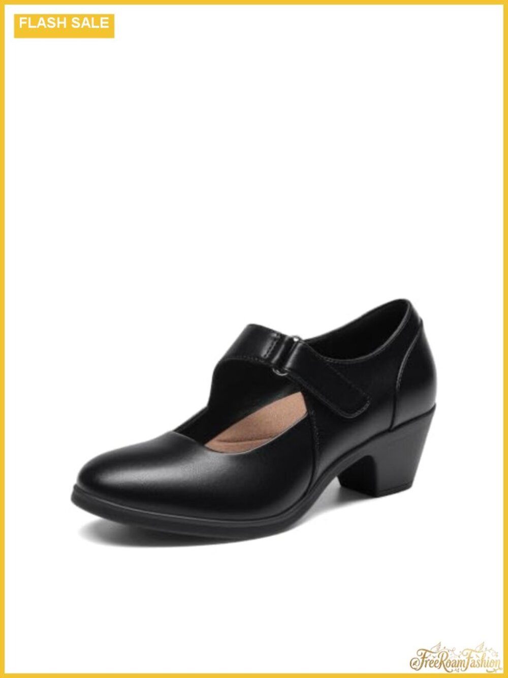 Mary Jane Dress Shoes Memory Foam Block Heels Arch Support